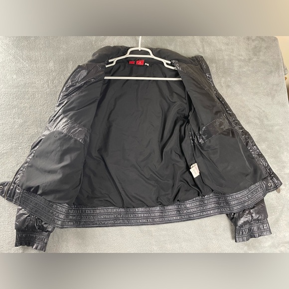Puma Ferrari Light Puffer Zip Jacket Logo Nylon Black Official Product Womens XL - Picture 6 of 15